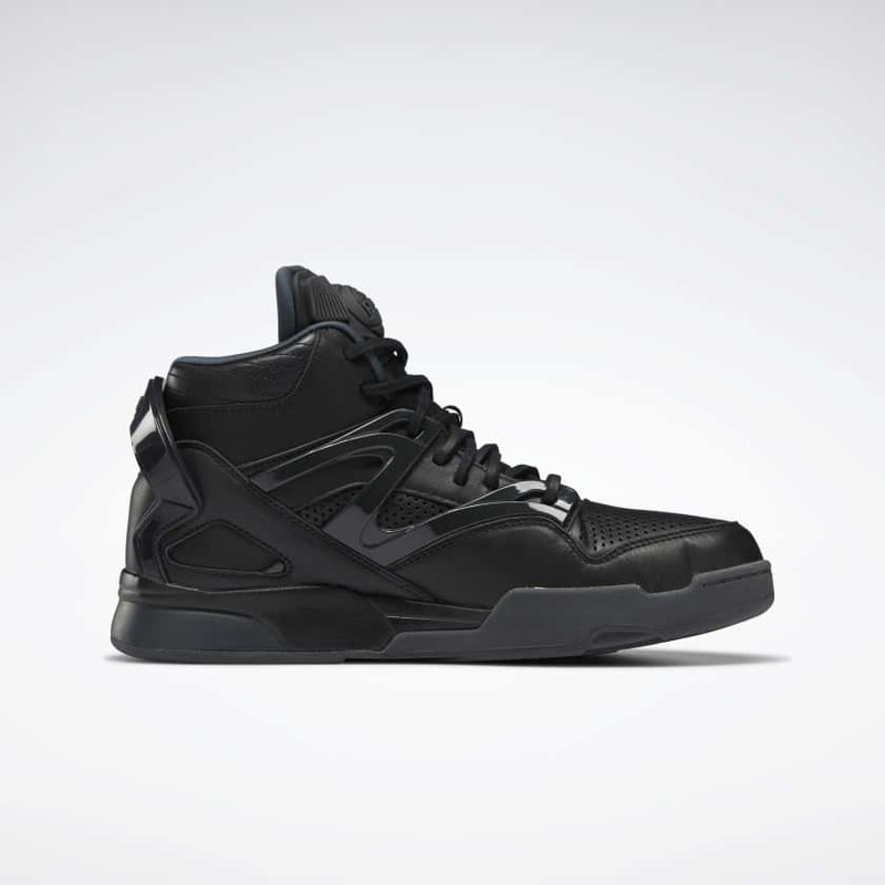 Black reebok pumps clearance